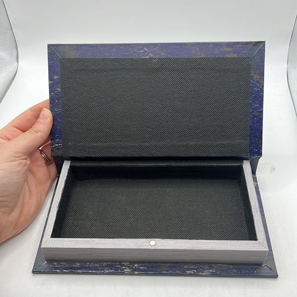 Retro Book Hidden Trinket Box Holder Case Decor